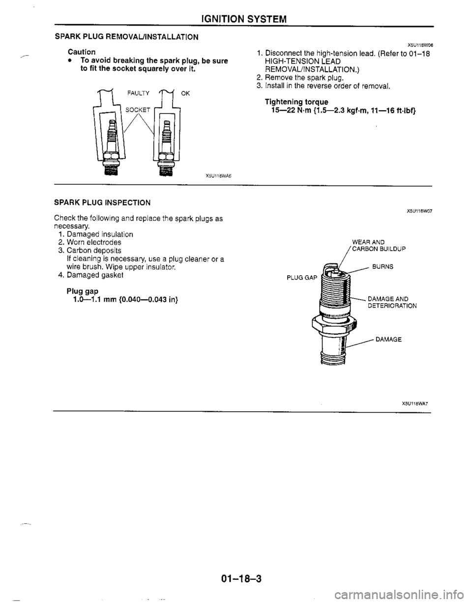 MAZDA MIATA 1999  Workshop Manual 
