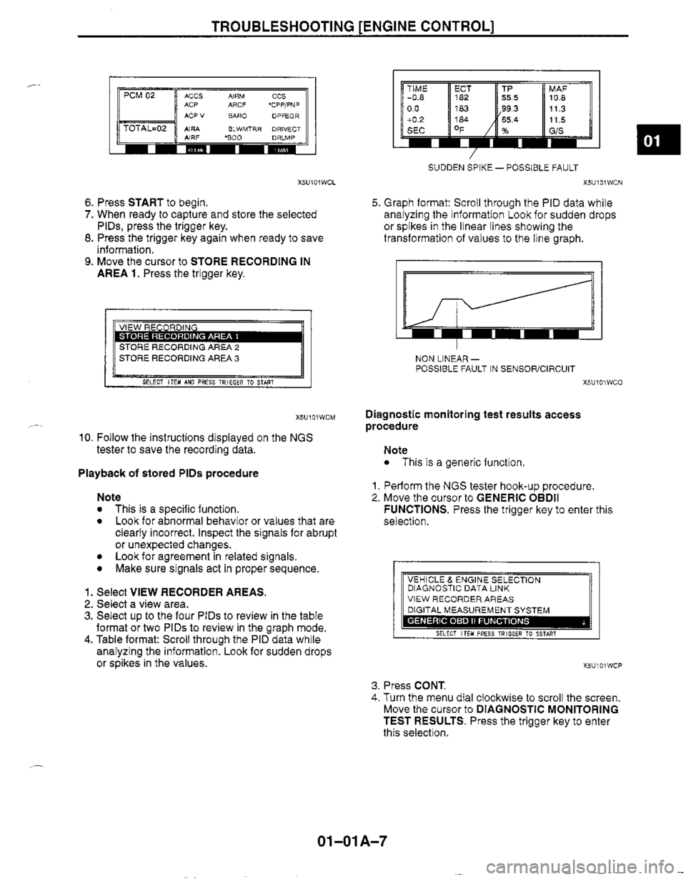 MAZDA MIATA 1999  Workshop Manual 