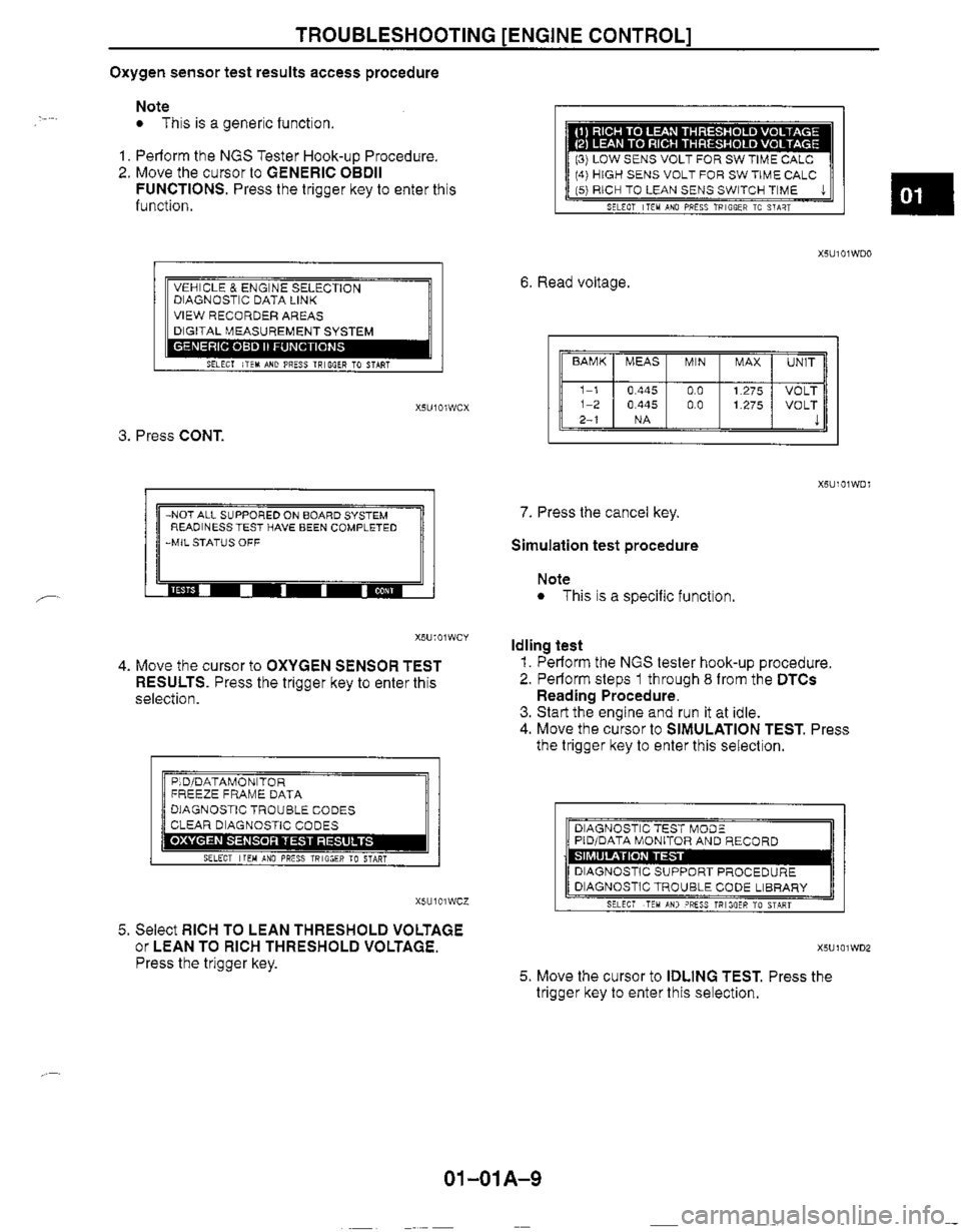 MAZDA MIATA 1999  Workshop Manual 