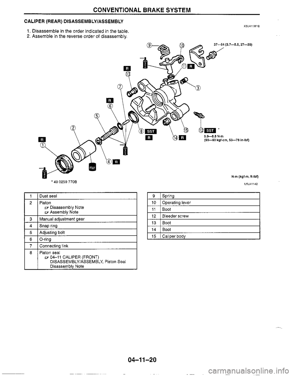 MAZDA MIATA 1999  Workshop Manual 