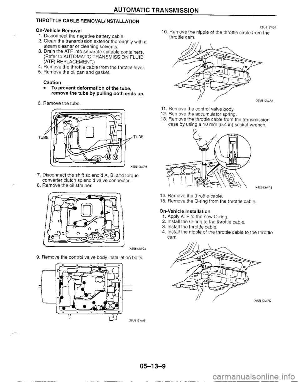 MAZDA MIATA 1999  Workshop Manual 