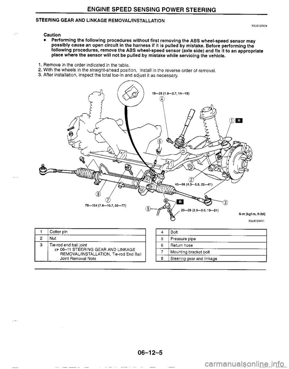 MAZDA MIATA 1999  Workshop Manual 