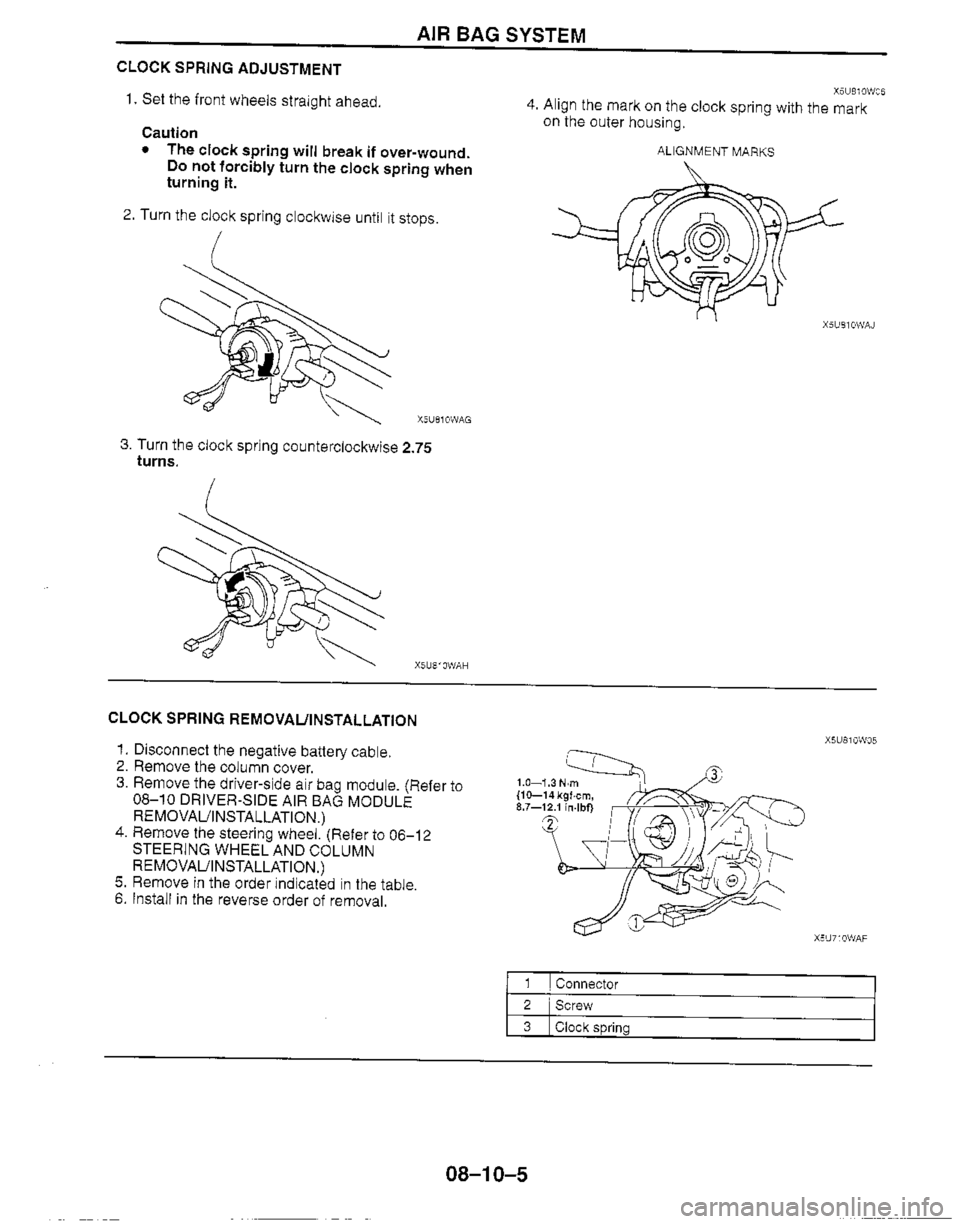 MAZDA MIATA 1999  Workshop Manual 