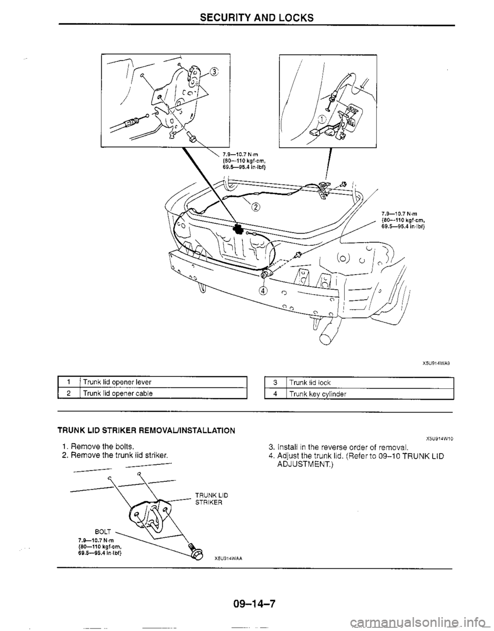 MAZDA MIATA 1999  Workshop Manual 