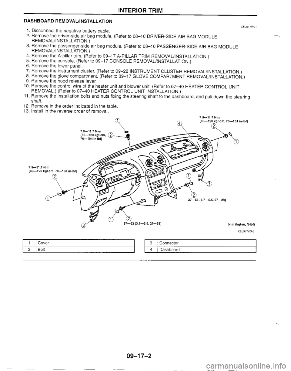 MAZDA MIATA 1999  Workshop Manual 