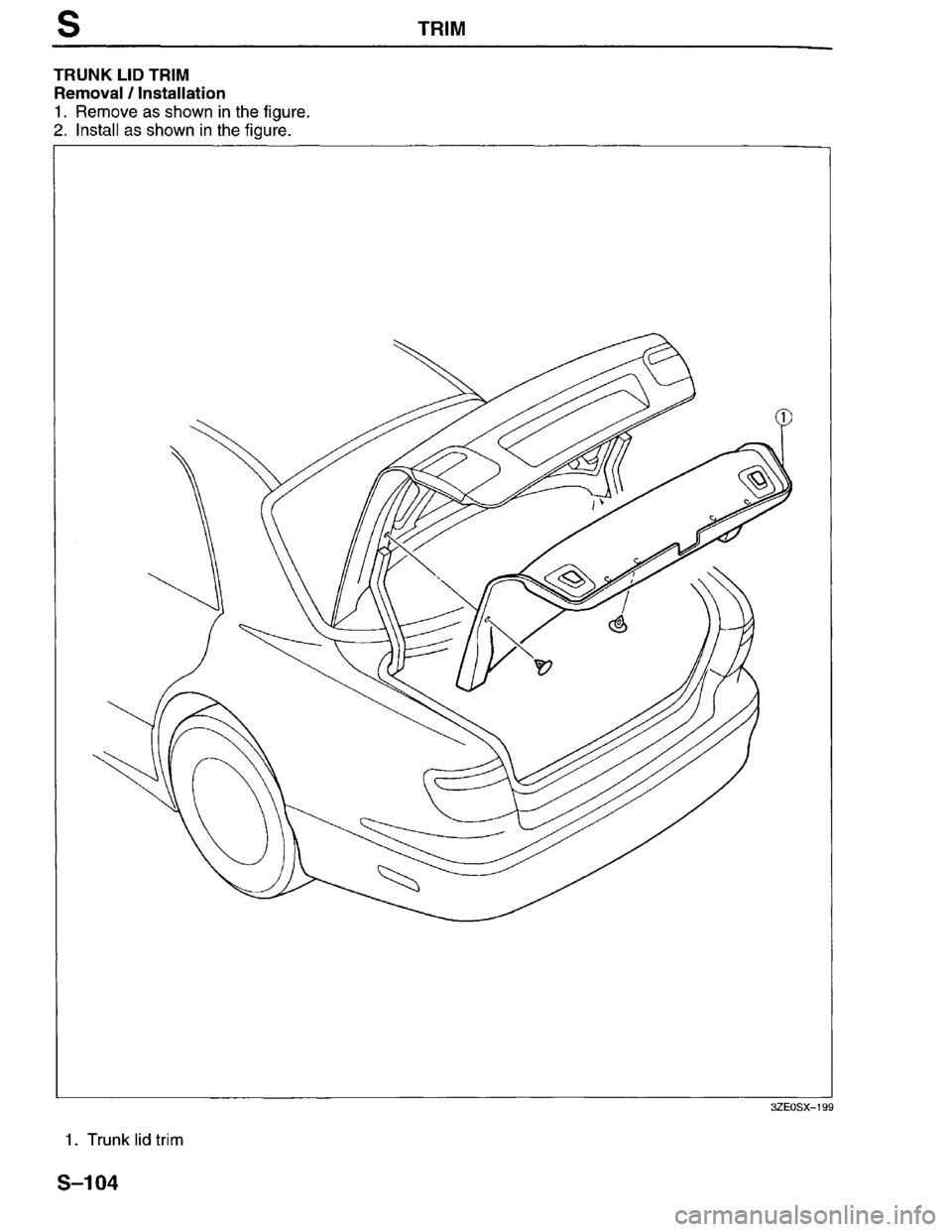 MAZDA MILLENIA 1996  Workshop Manual 