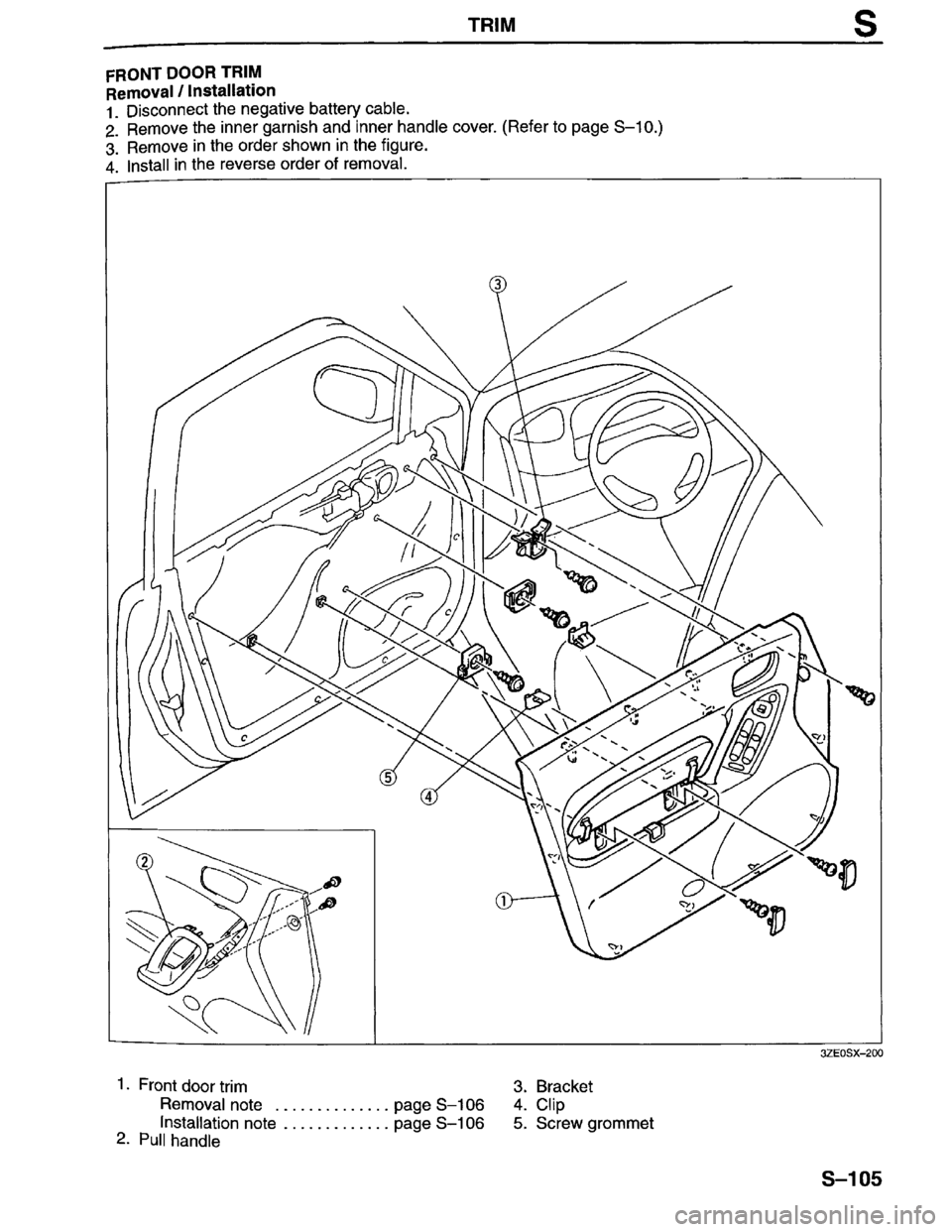 MAZDA MILLENIA 1996  Workshop Manual 