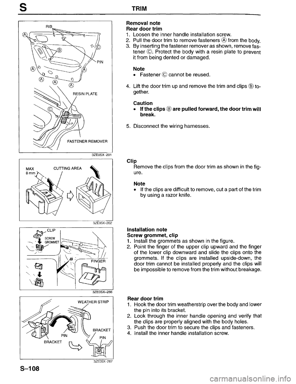 MAZDA MILLENIA 1996  Workshop Manual 