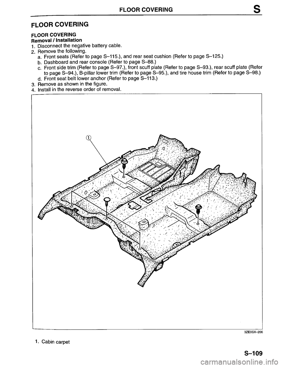 MAZDA MILLENIA 1996  Workshop Manual 