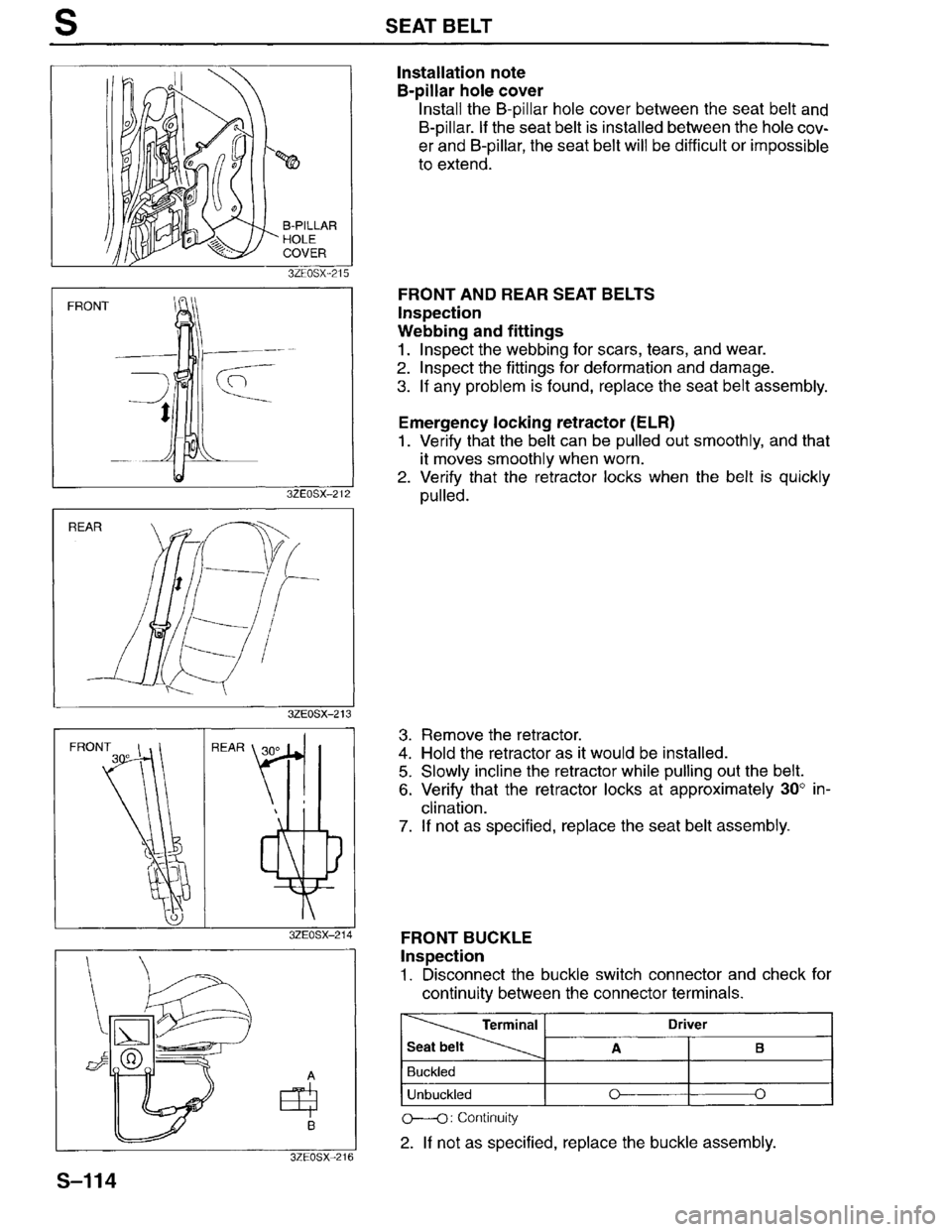 MAZDA MILLENIA 1996  Workshop Manual 