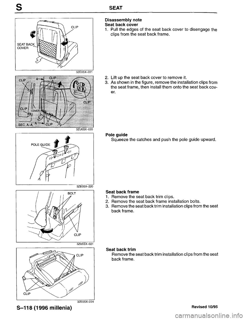 MAZDA MILLENIA 1996  Workshop Manual 