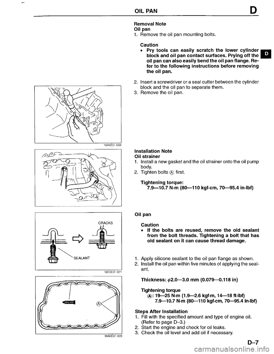 MAZDA MILLENIA 1996  Workshop Manual 