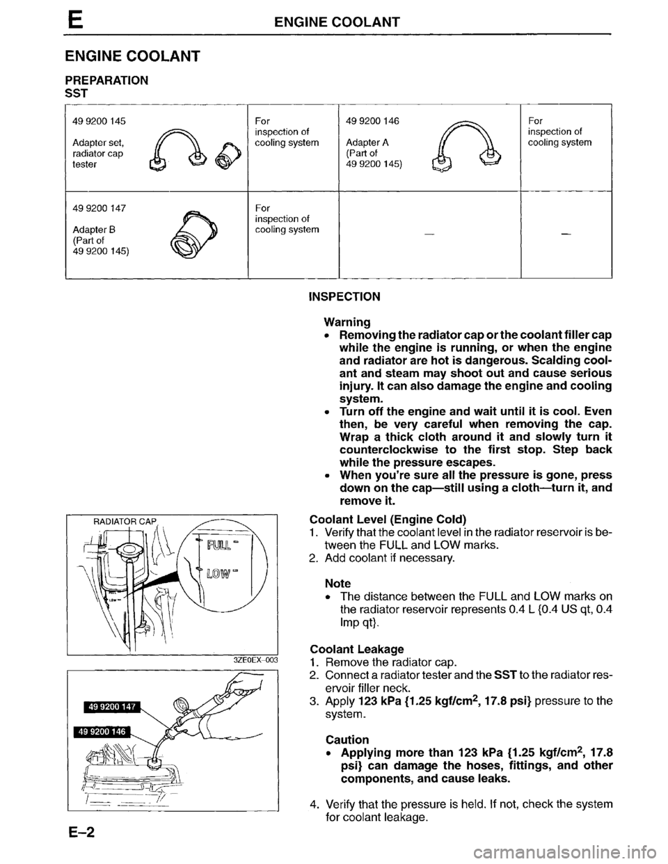 MAZDA MILLENIA 1996  Workshop Manual 