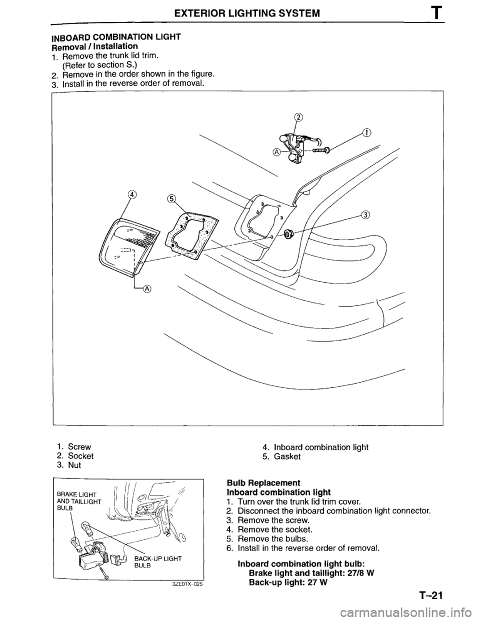MAZDA MILLENIA 1996  Workshop Manual 