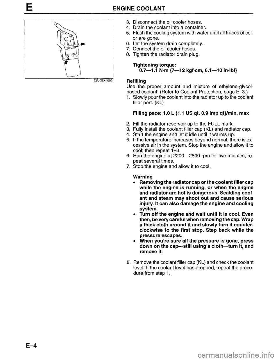MAZDA MILLENIA 1996  Workshop Manual 