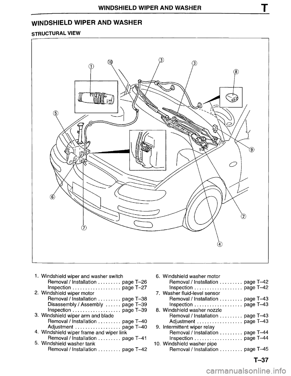 MAZDA MILLENIA 1996  Workshop Manual 