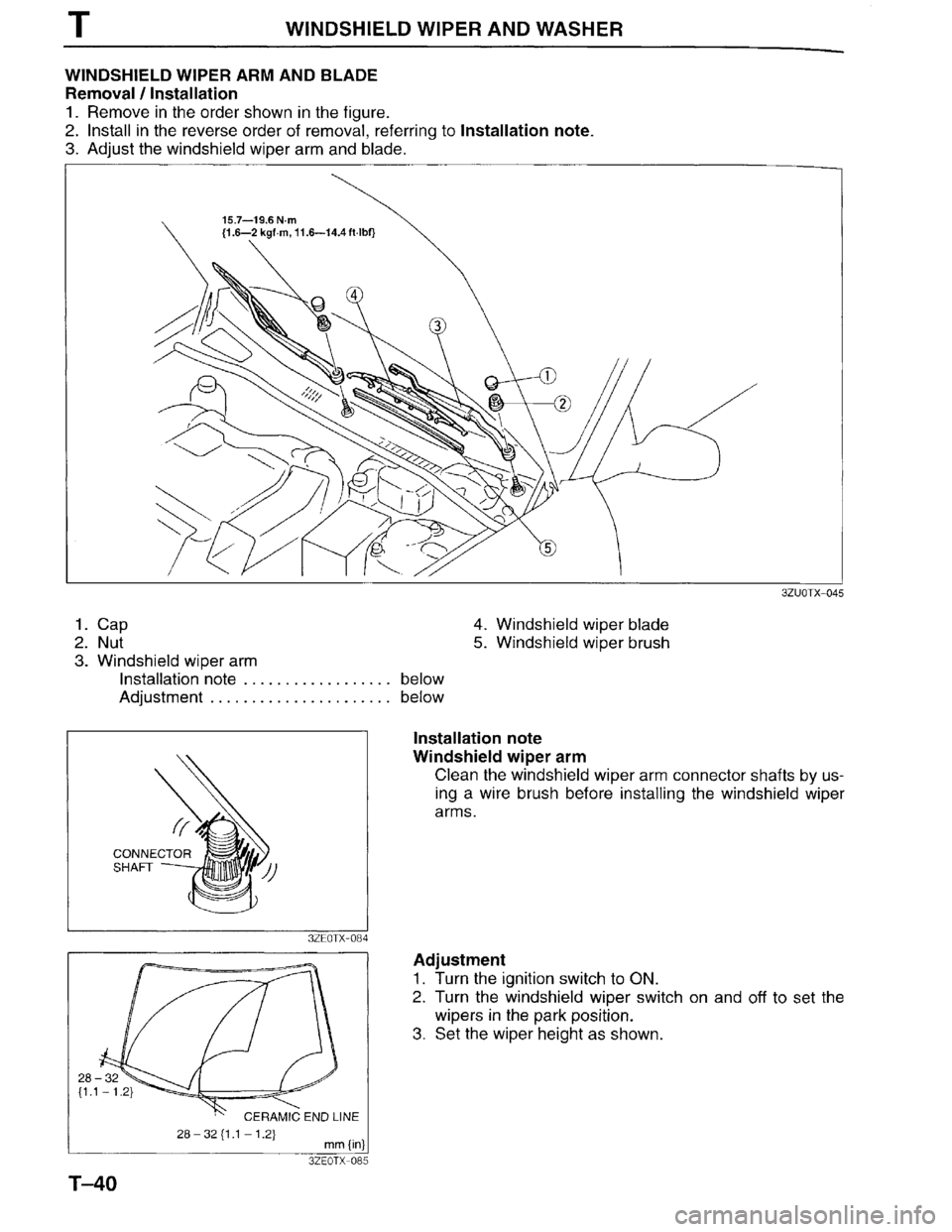 MAZDA MILLENIA 1996  Workshop Manual 