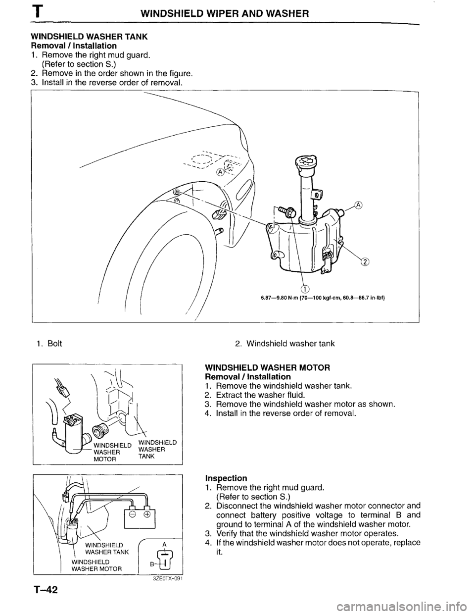 MAZDA MILLENIA 1996  Workshop Manual 