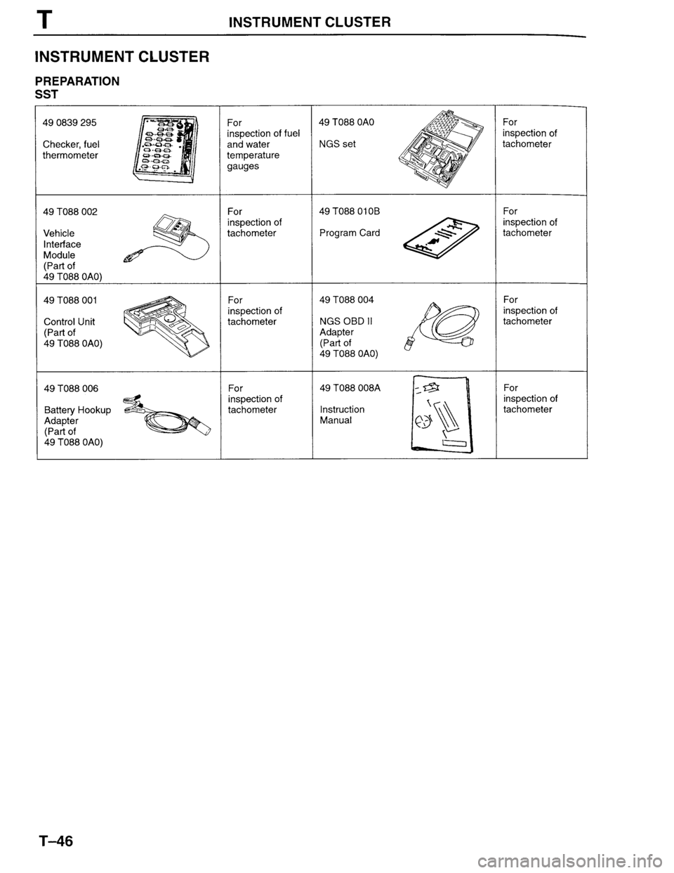 MAZDA MILLENIA 1996  Workshop Manual 