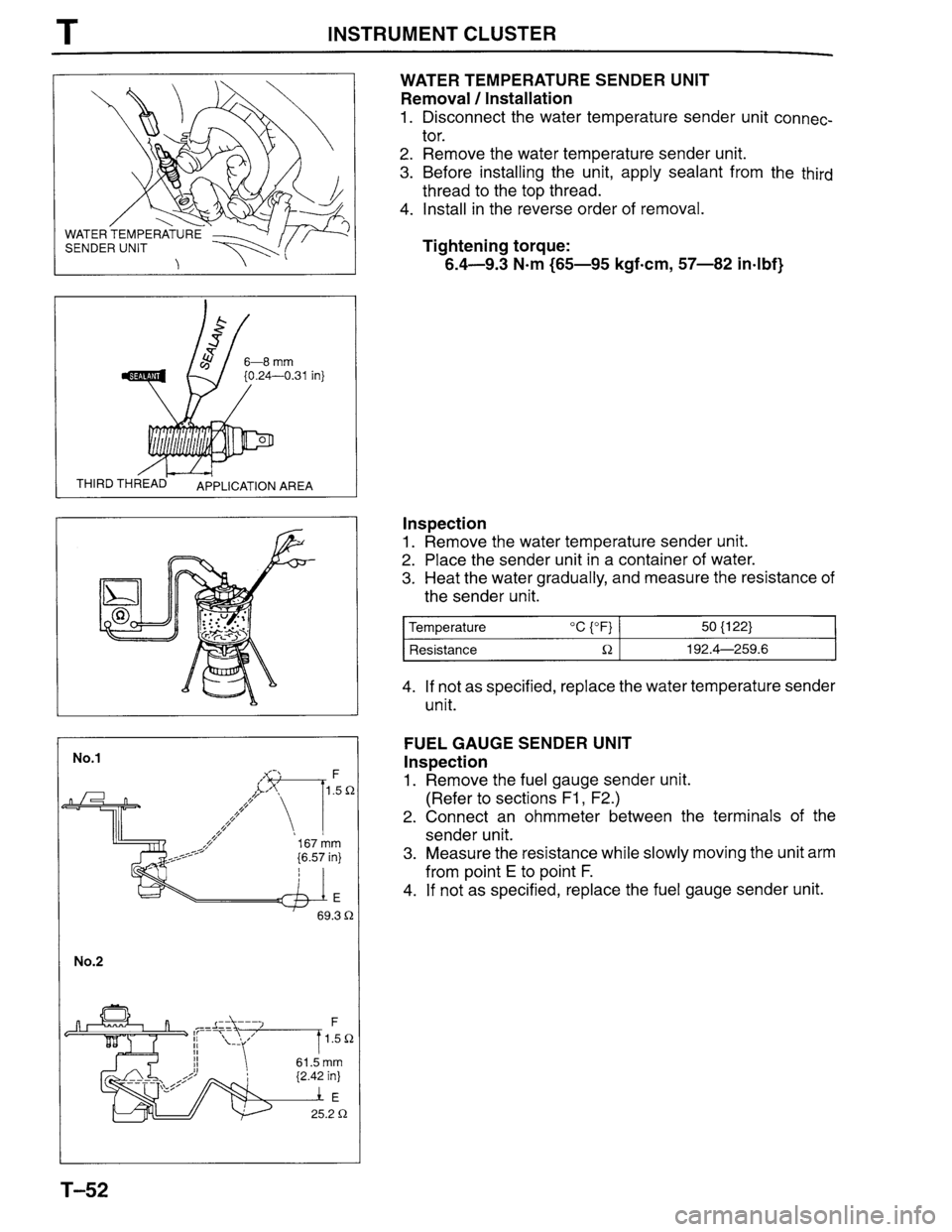 MAZDA MILLENIA 1996  Workshop Manual 