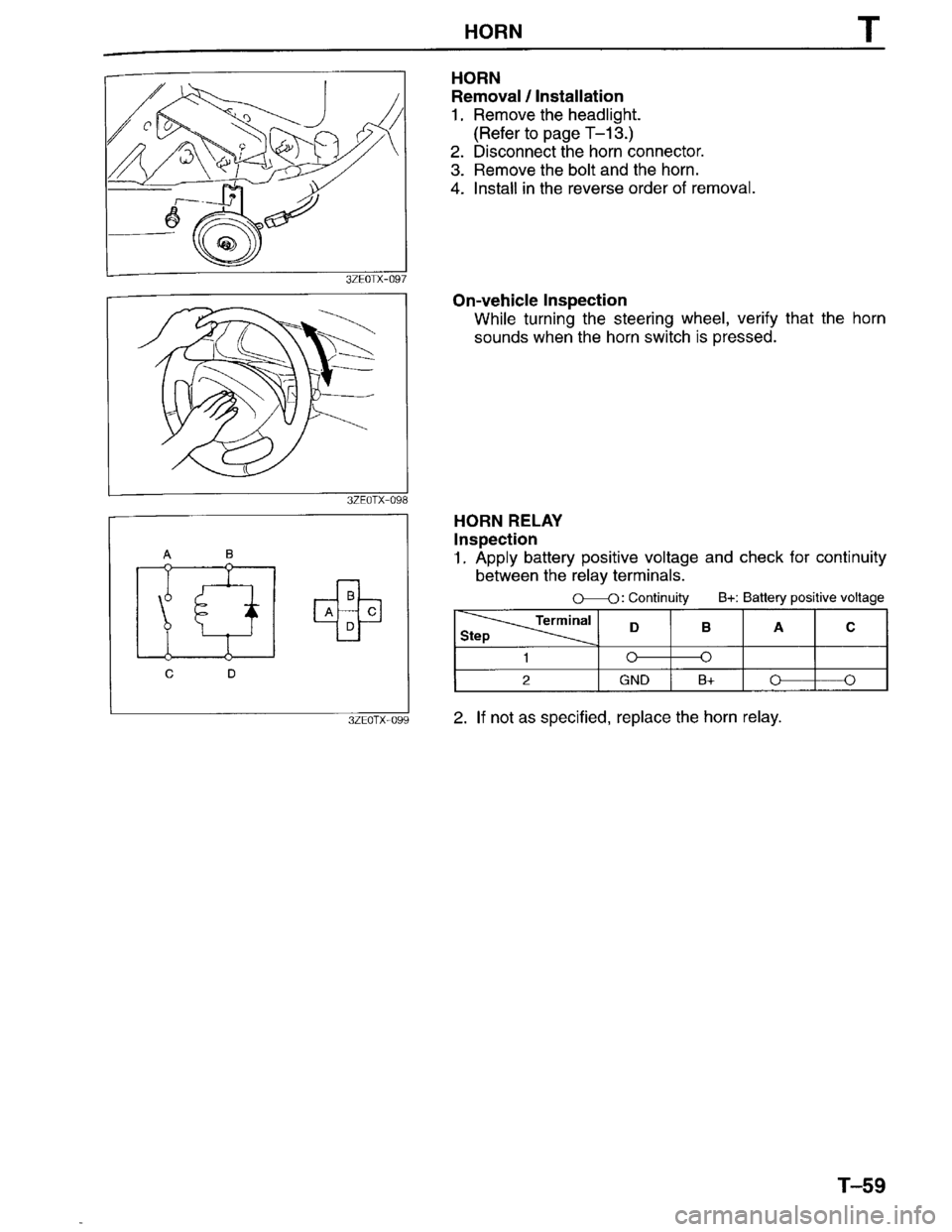 MAZDA MILLENIA 1996  Workshop Manual 