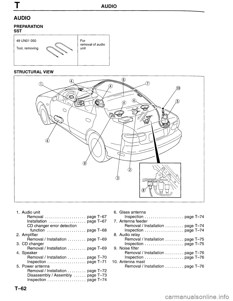 MAZDA MILLENIA 1996  Workshop Manual 