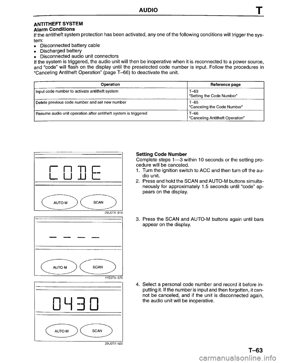 MAZDA MILLENIA 1996  Workshop Manual 