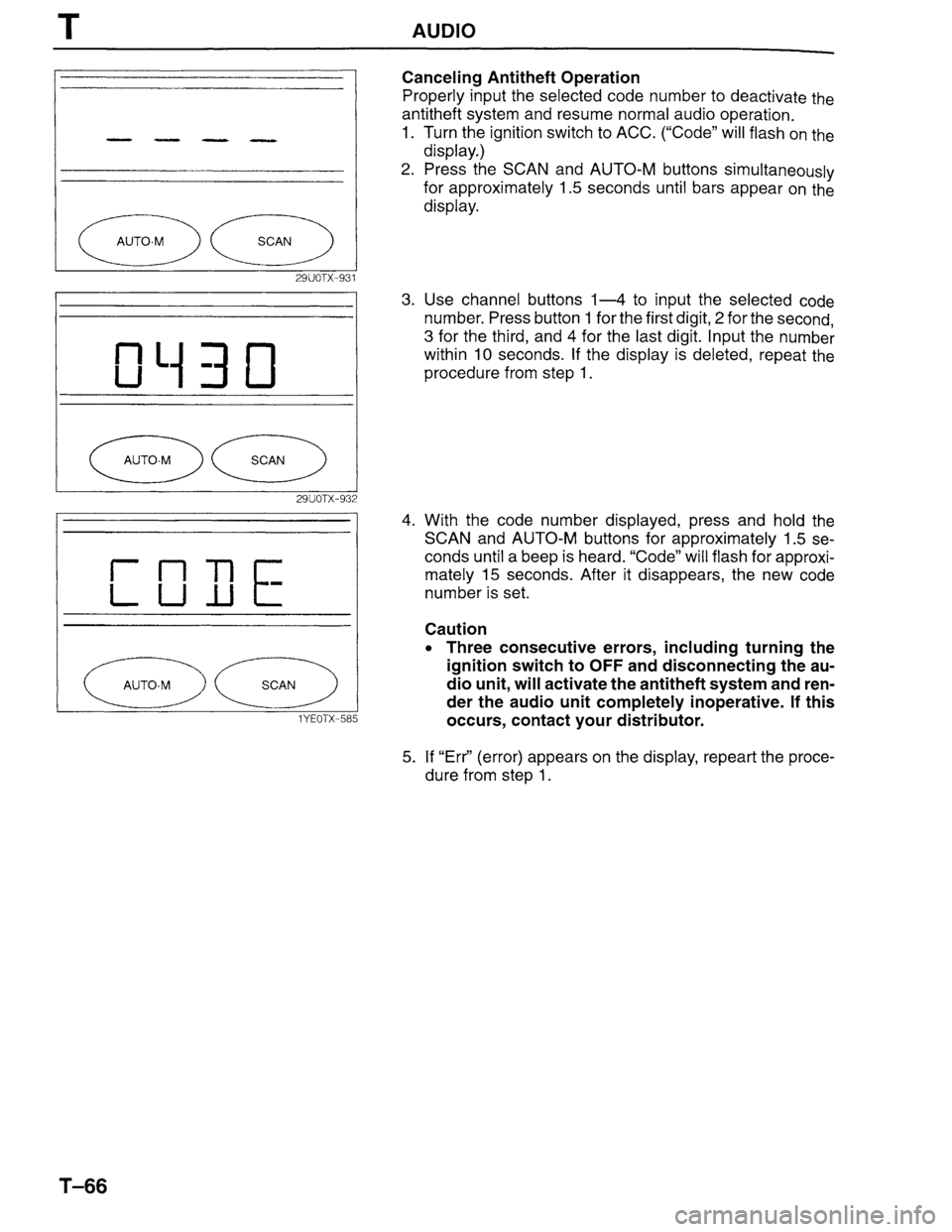 MAZDA MILLENIA 1996  Workshop Manual 