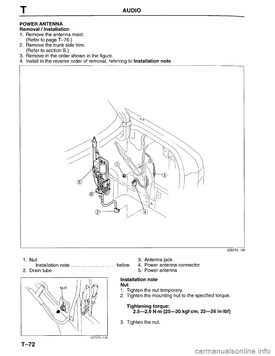 MAZDA MILLENIA 1996  Workshop Manual 