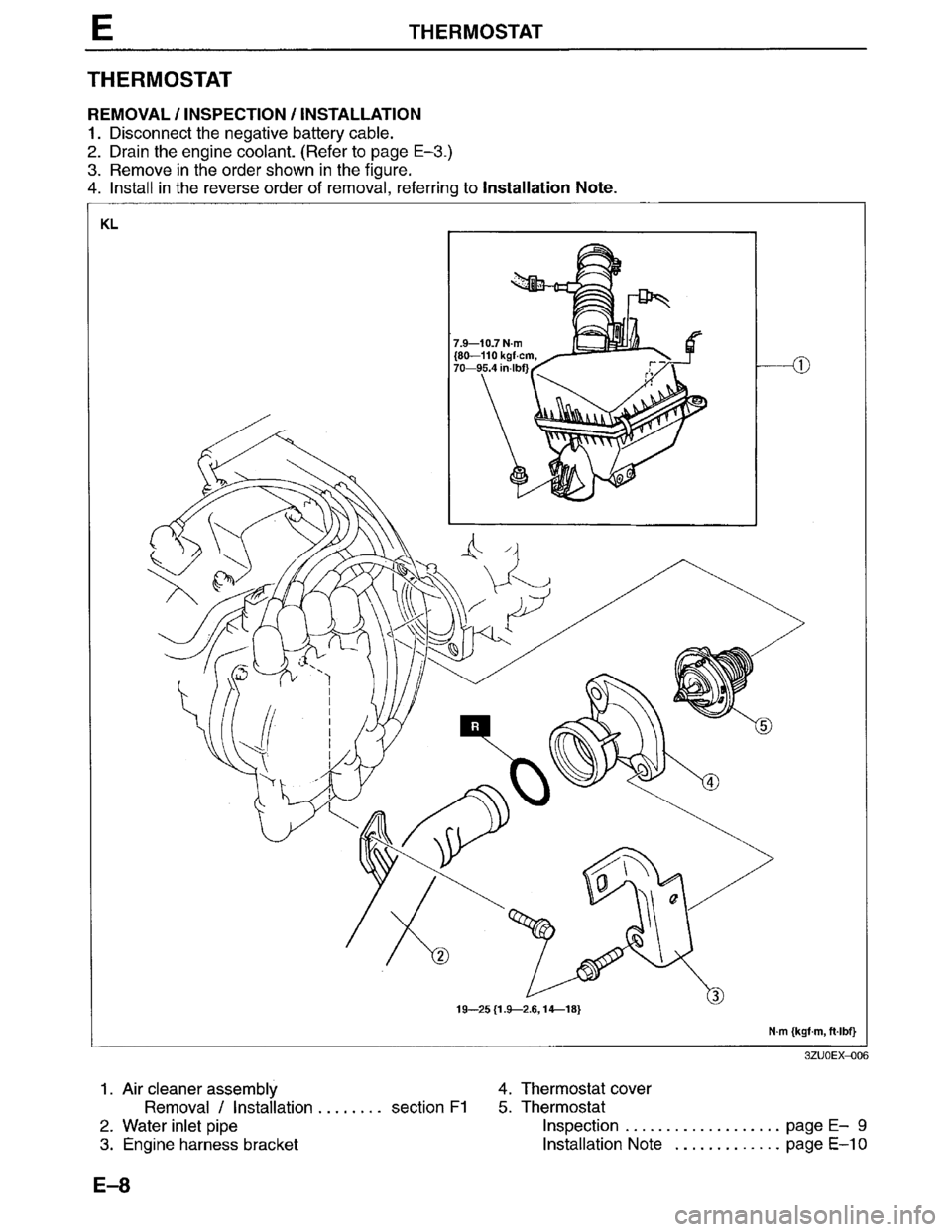 MAZDA MILLENIA 1996  Workshop Manual 