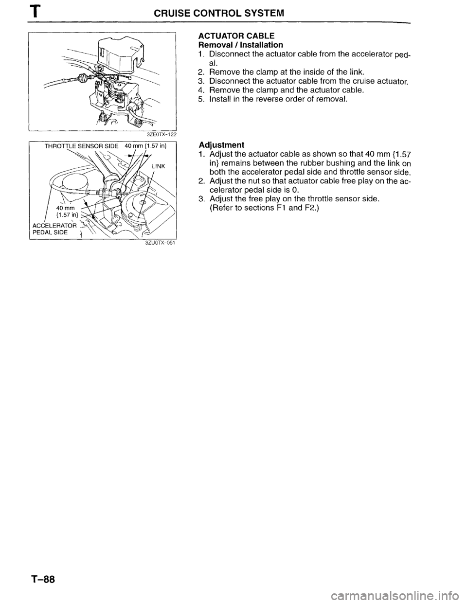 MAZDA MILLENIA 1996  Workshop Manual 