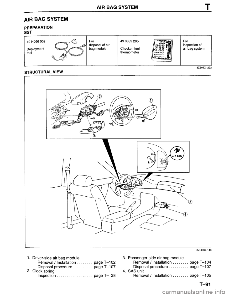 MAZDA MILLENIA 1996  Workshop Manual 
