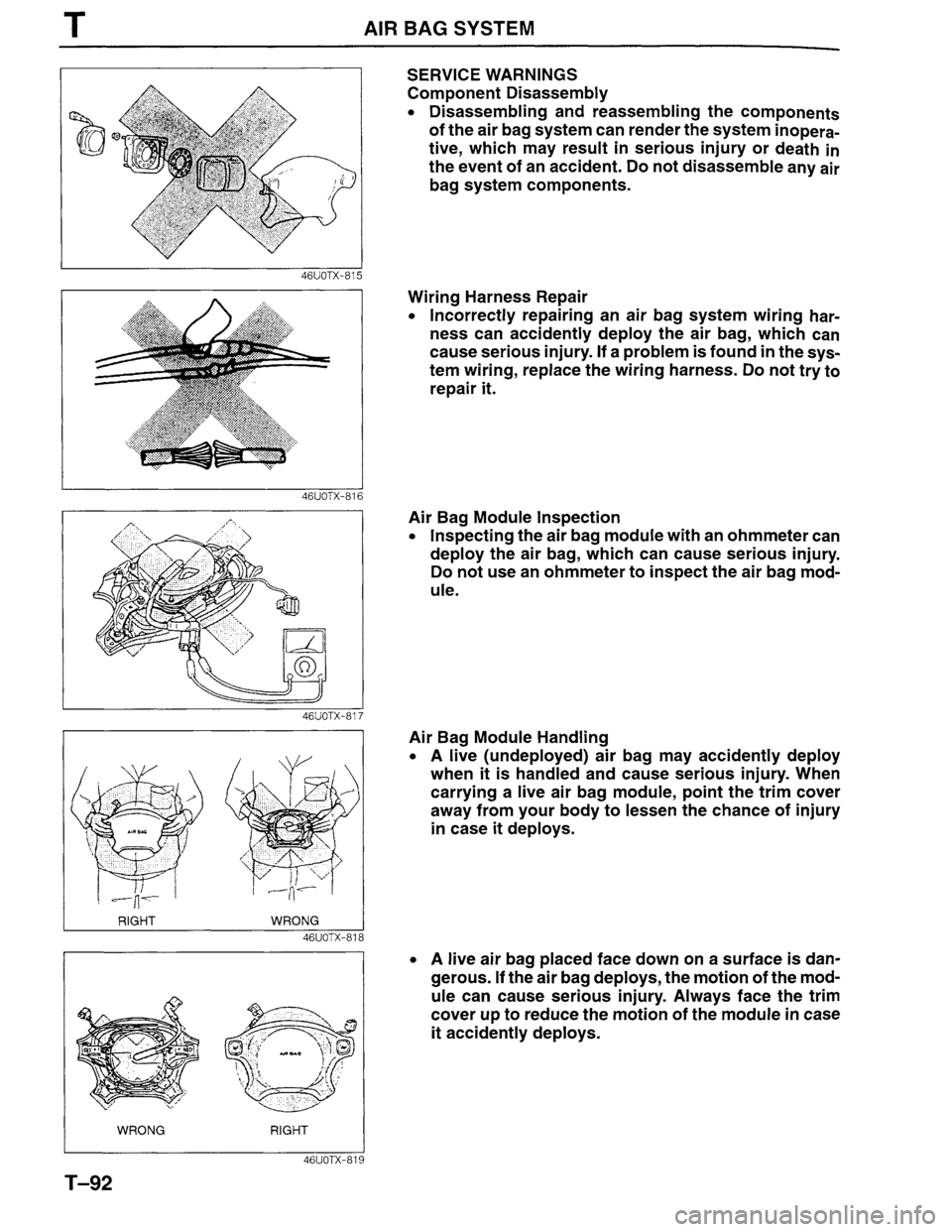 MAZDA MILLENIA 1996  Workshop Manual 