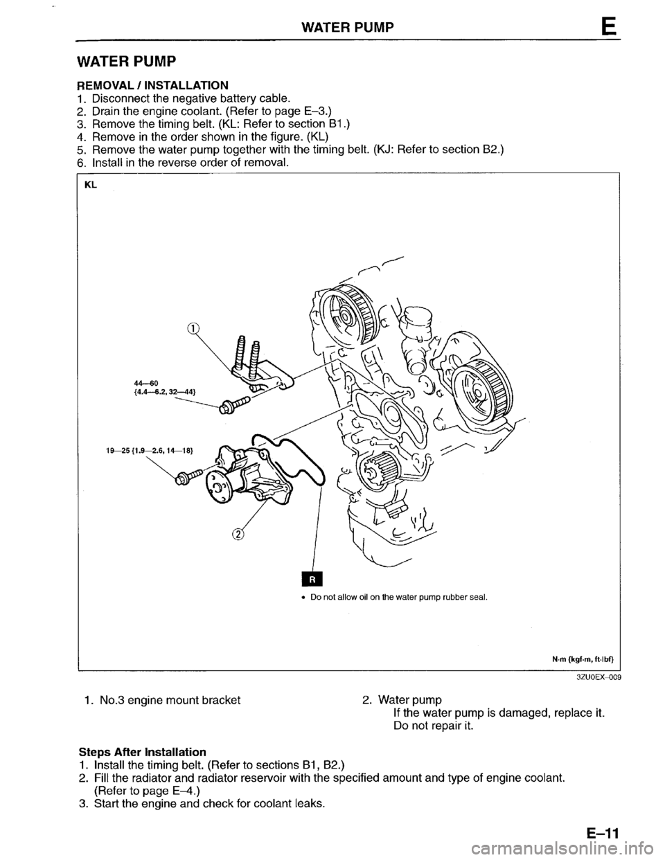 MAZDA MILLENIA 1996  Workshop Manual 
