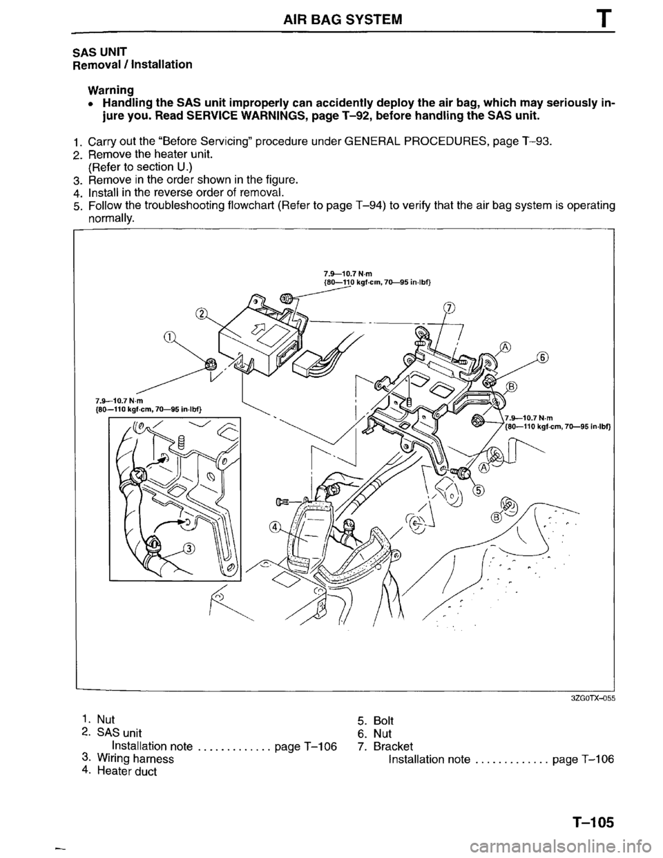 MAZDA MILLENIA 1996  Workshop Manual 