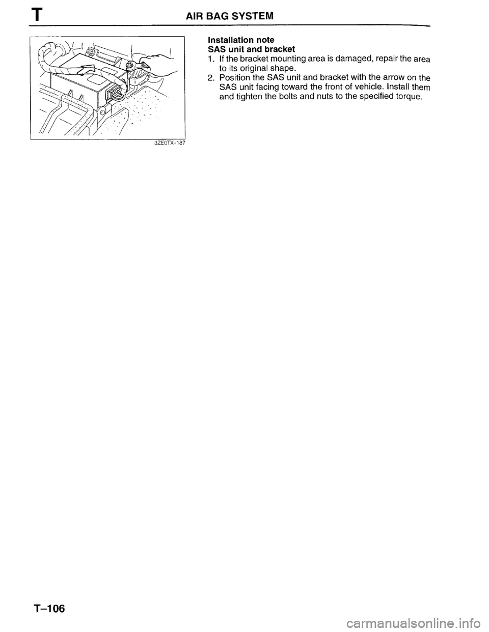 MAZDA MILLENIA 1996  Workshop Manual 