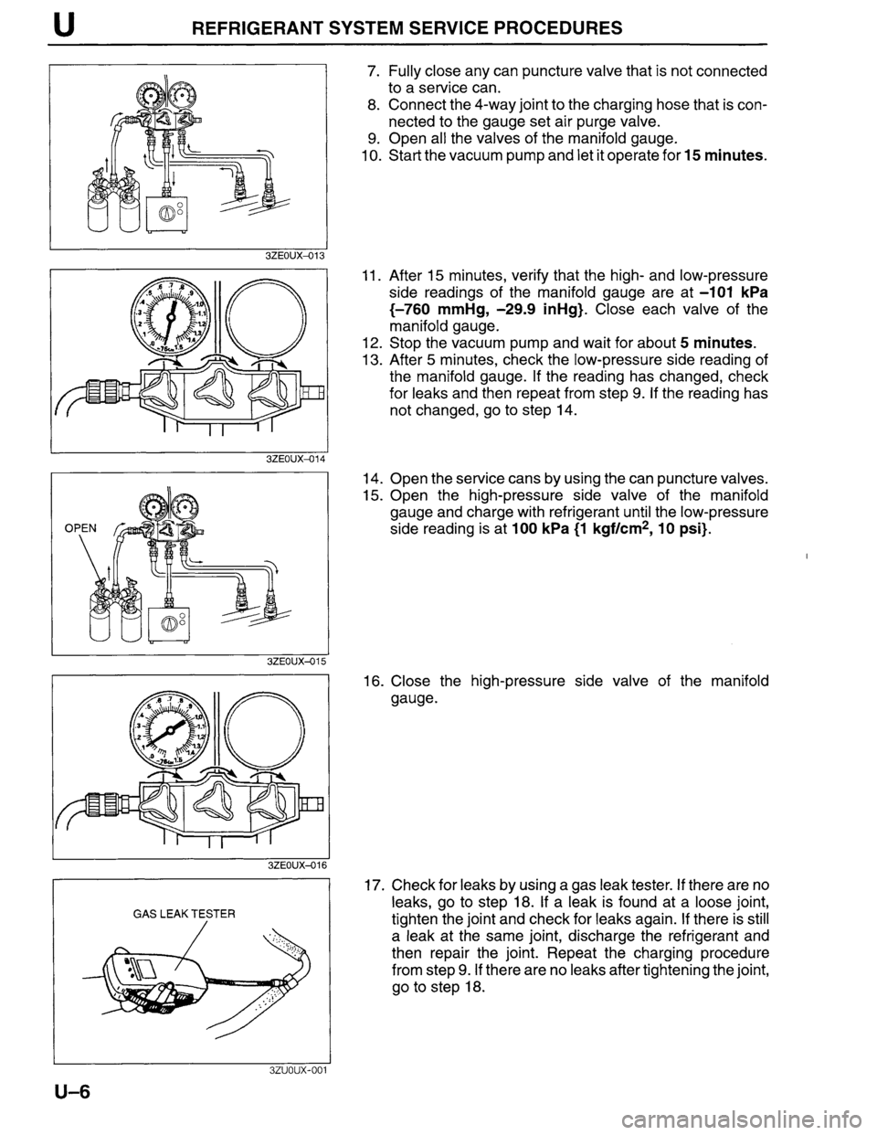 MAZDA MILLENIA 1996  Workshop Manual 