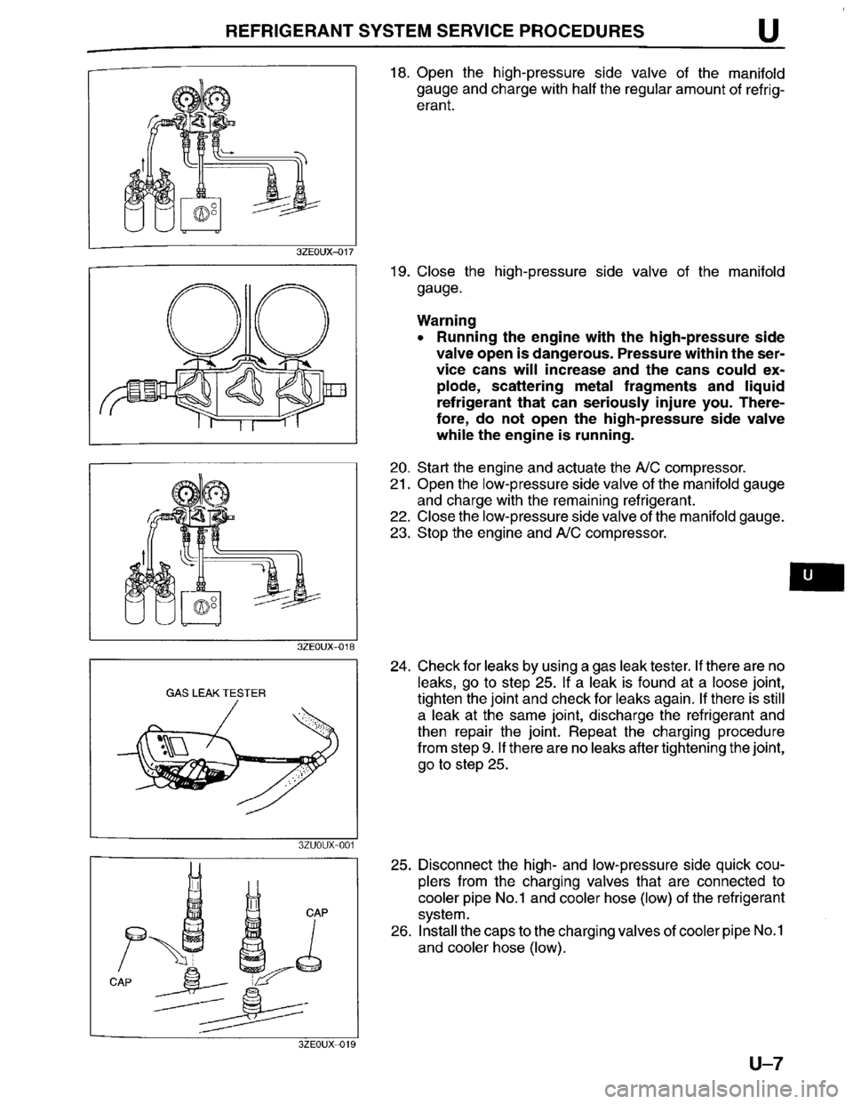MAZDA MILLENIA 1996  Workshop Manual 