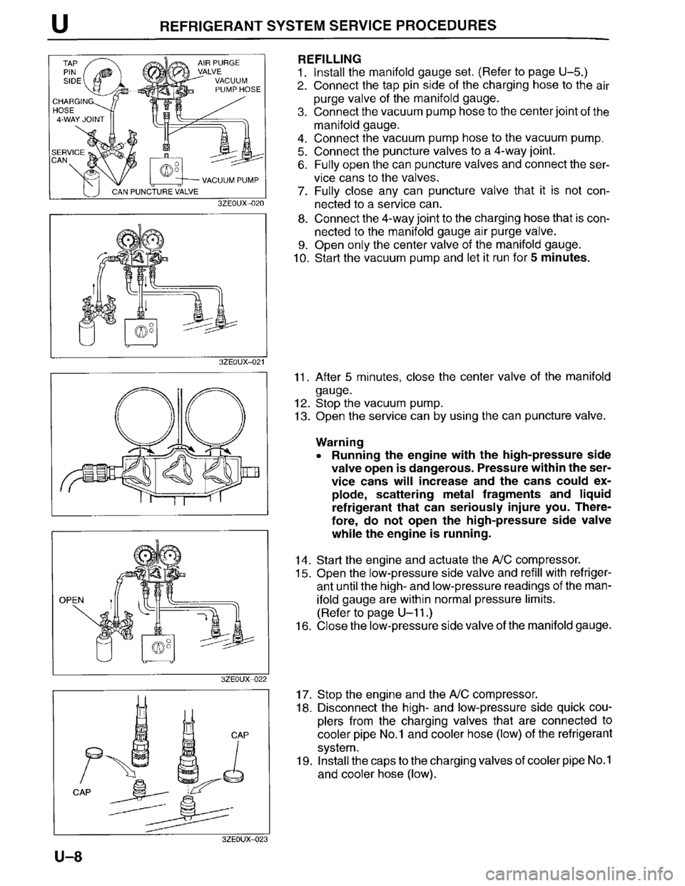 MAZDA MILLENIA 1996  Workshop Manual 