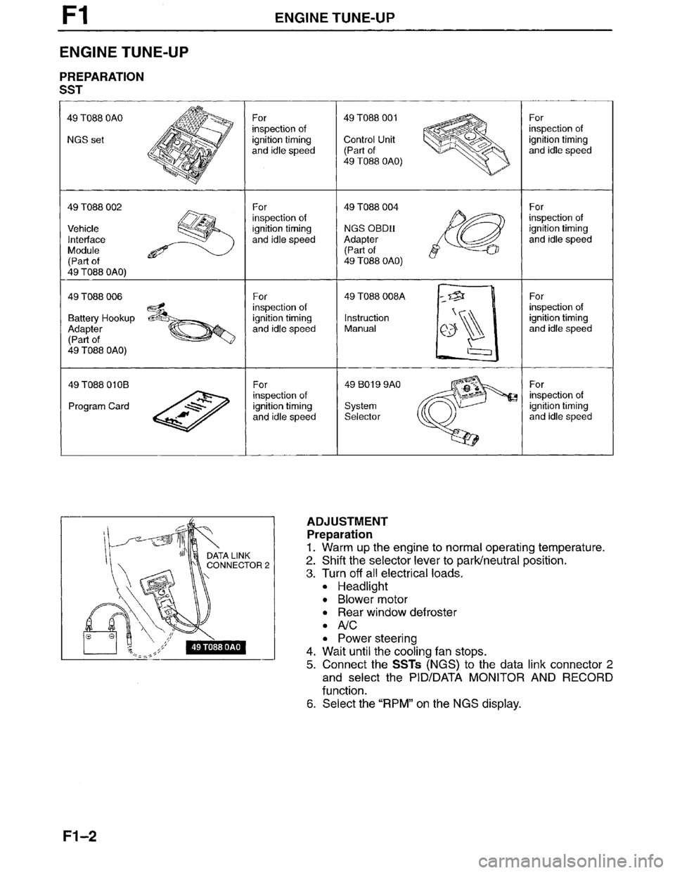 MAZDA MILLENIA 1996  Workshop Manual 