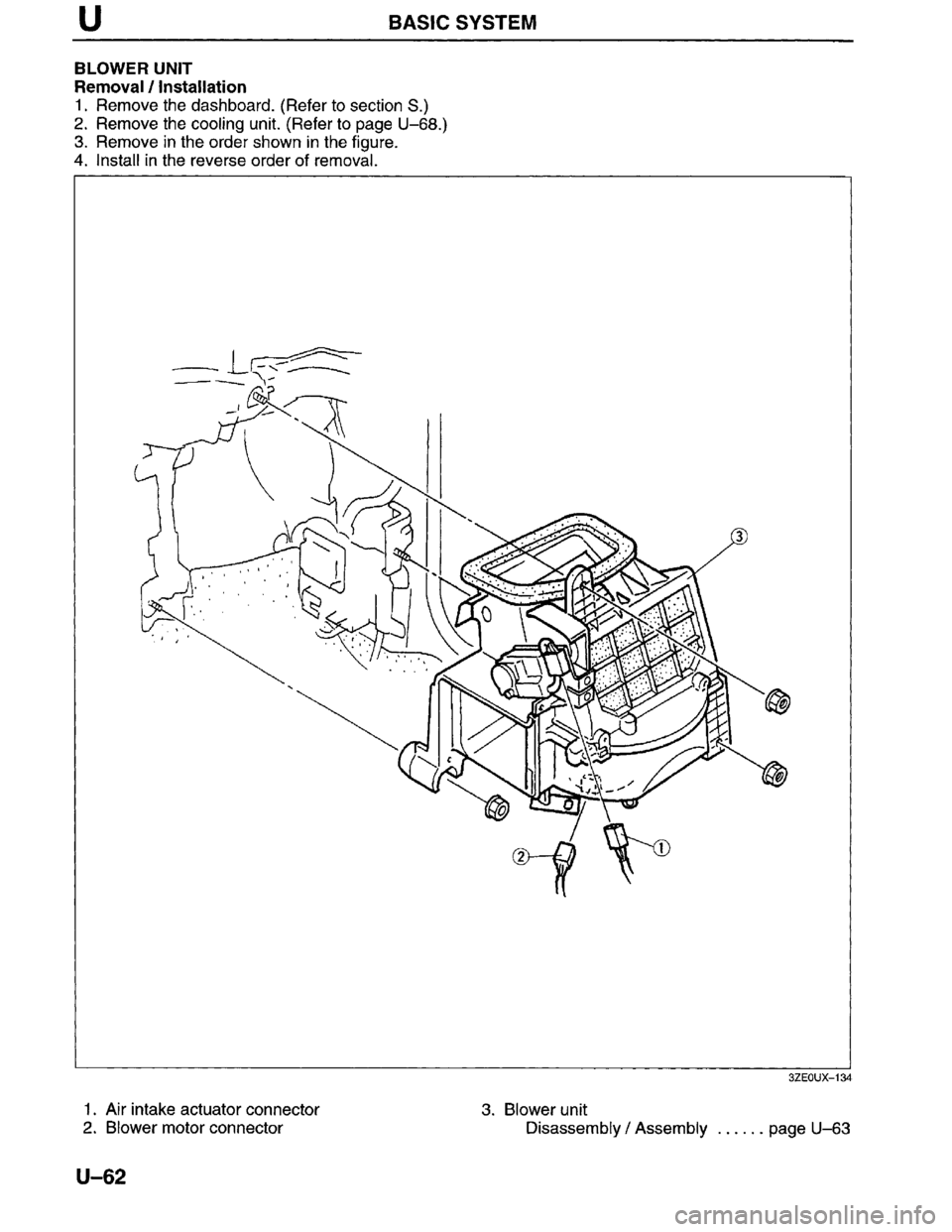 MAZDA MILLENIA 1996  Workshop Manual 