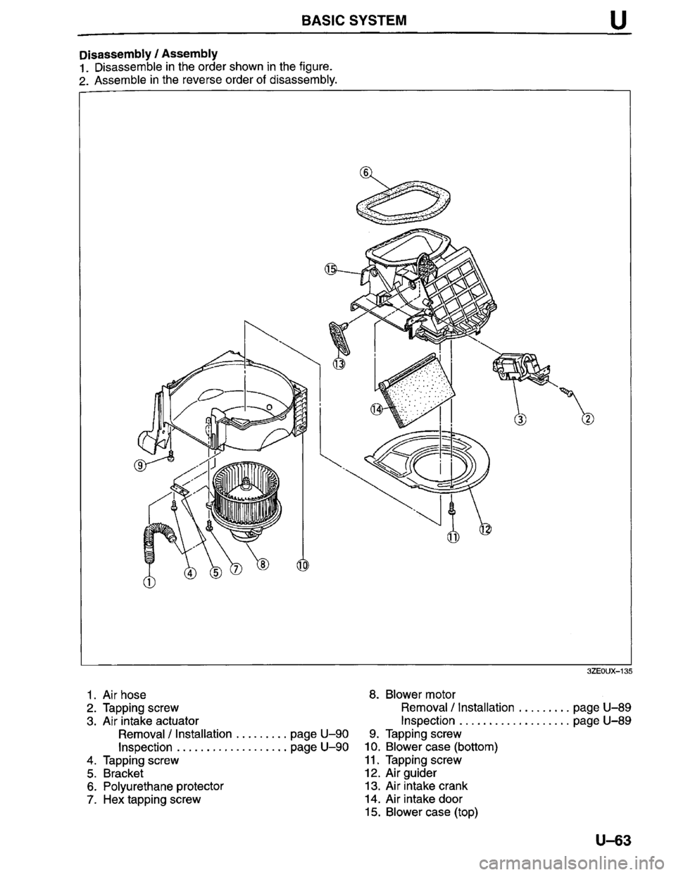 MAZDA MILLENIA 1996  Workshop Manual 