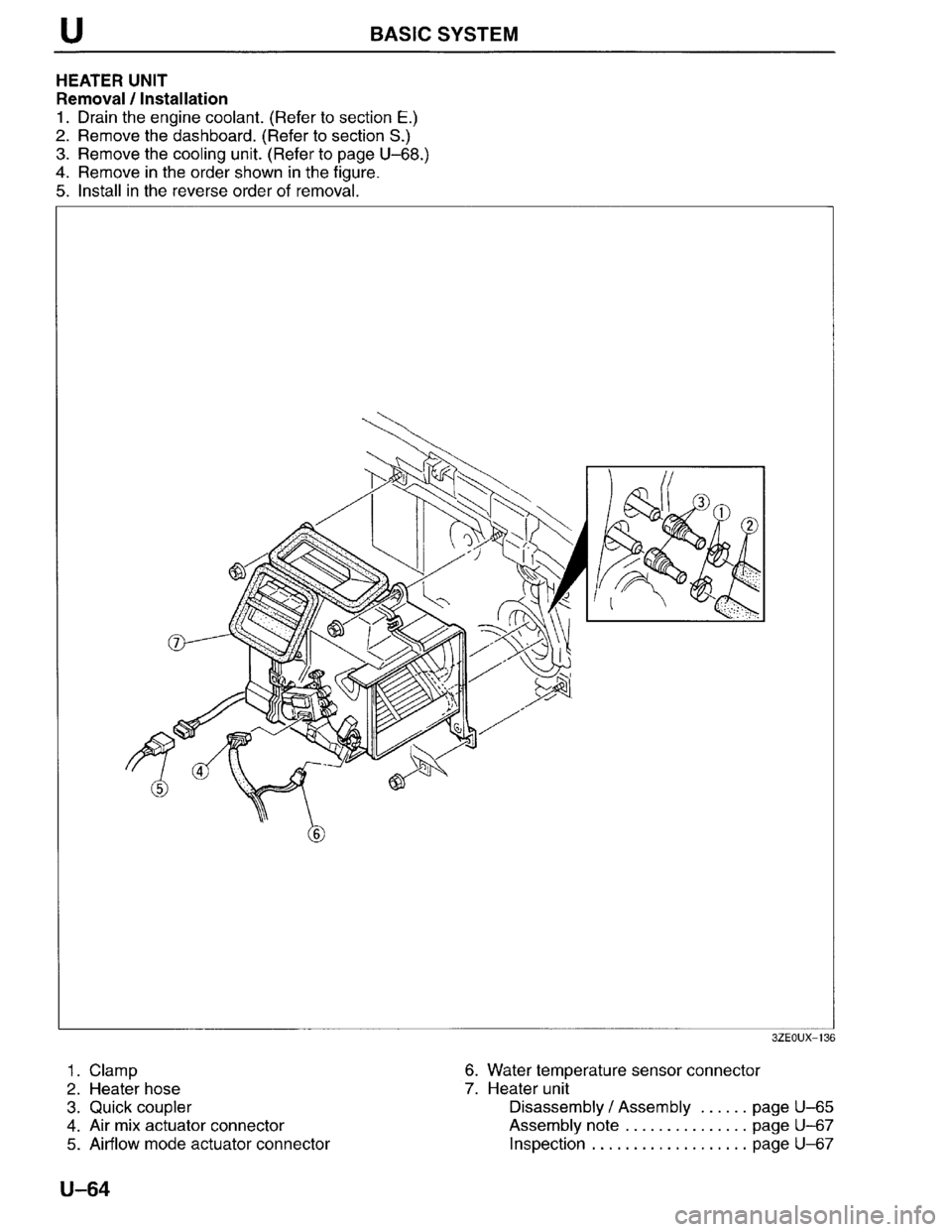 MAZDA MILLENIA 1996  Workshop Manual 