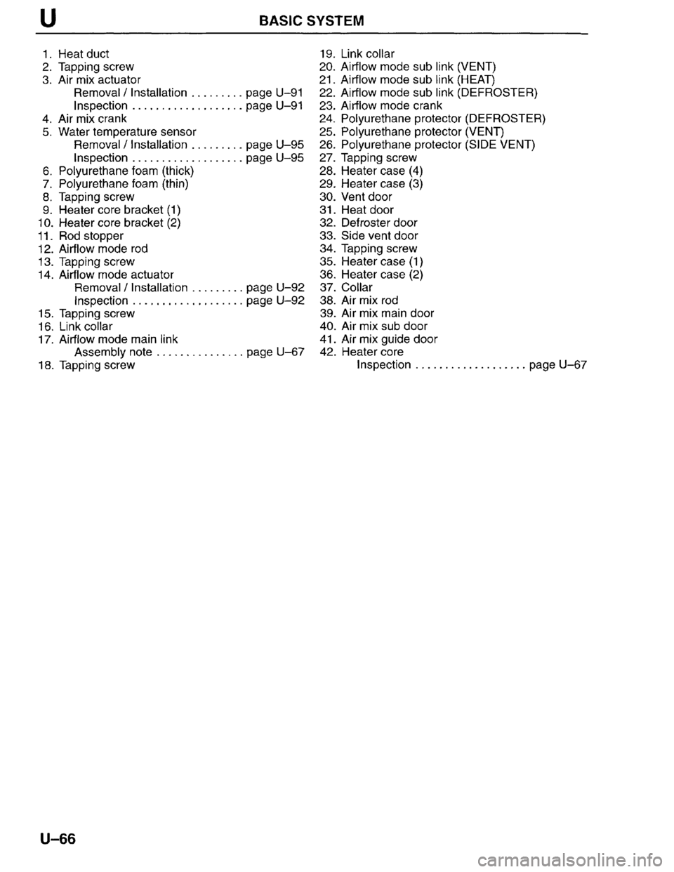 MAZDA MILLENIA 1996  Workshop Manual 