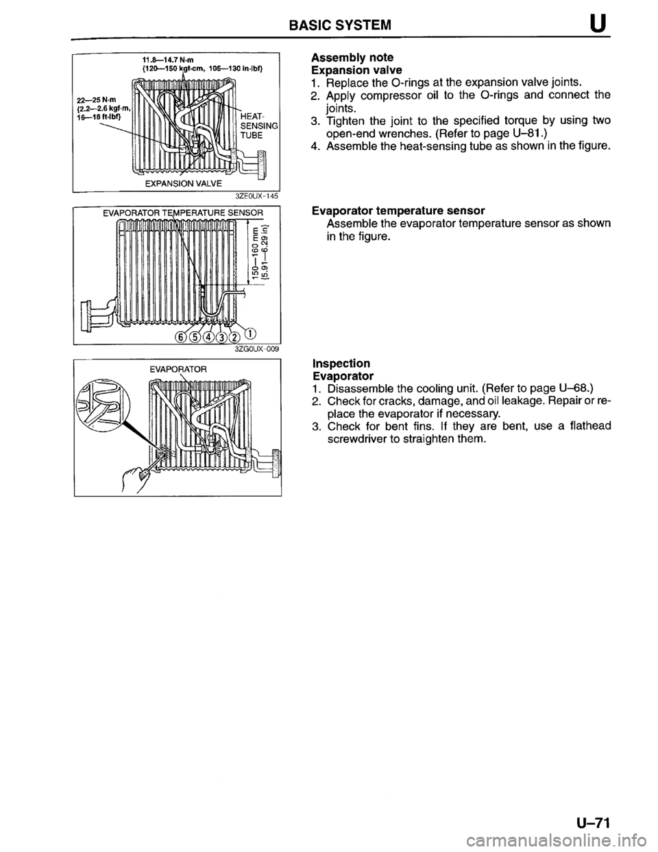 MAZDA MILLENIA 1996  Workshop Manual 