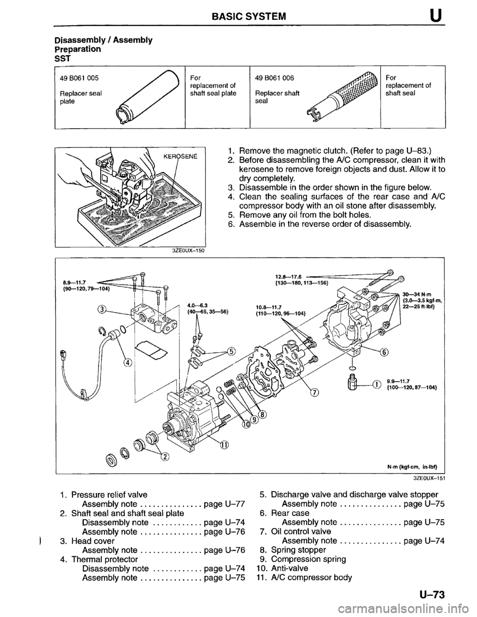 MAZDA MILLENIA 1996  Workshop Manual 