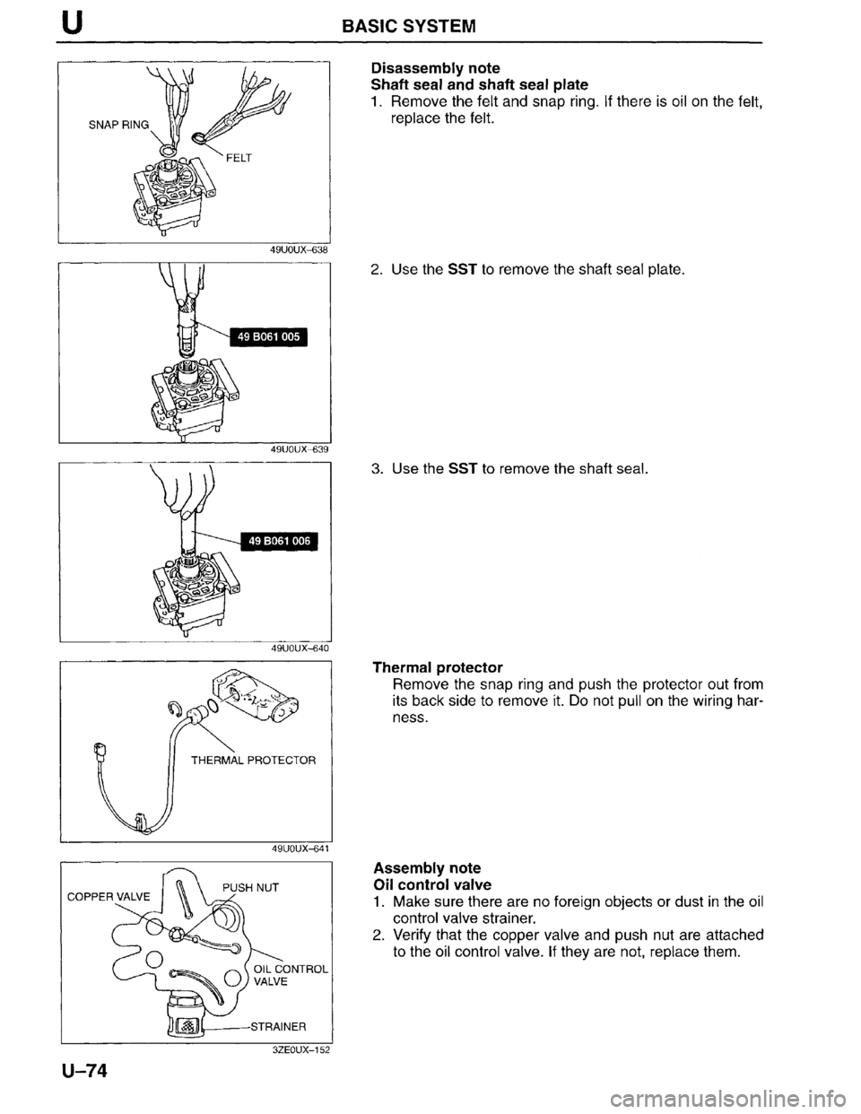 MAZDA MILLENIA 1996  Workshop Manual 