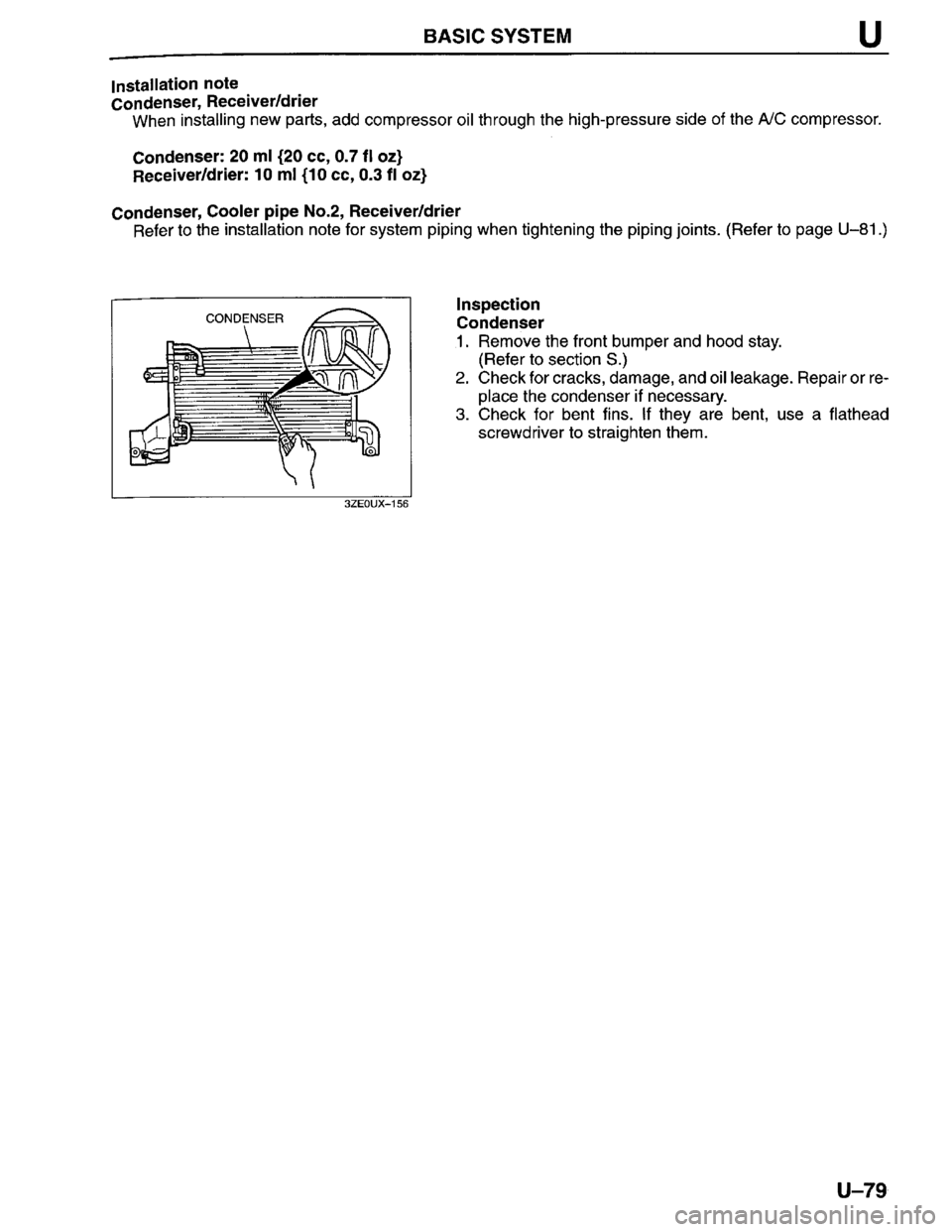 MAZDA MILLENIA 1996  Workshop Manual 