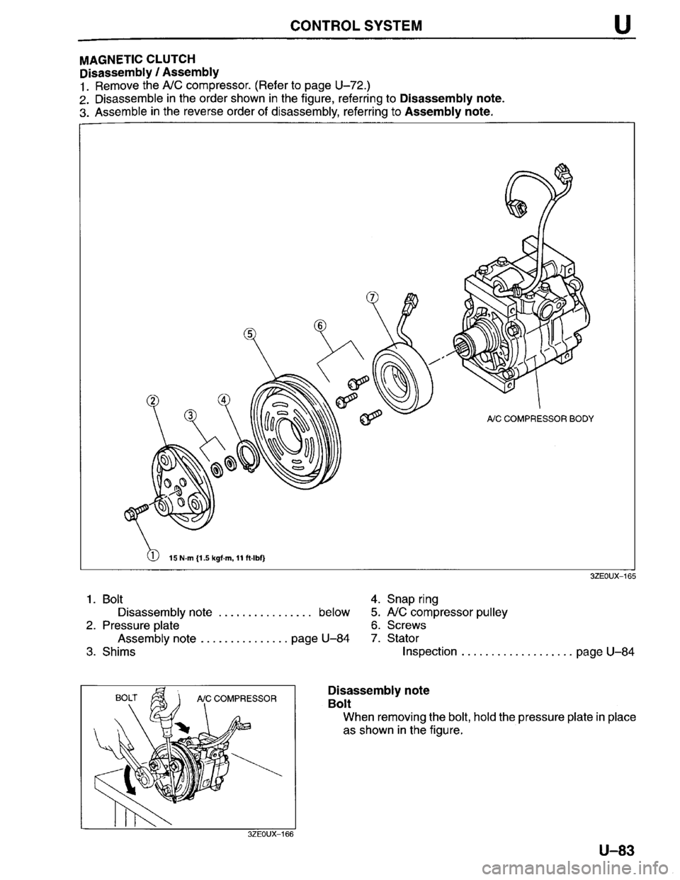 MAZDA MILLENIA 1996  Workshop Manual 