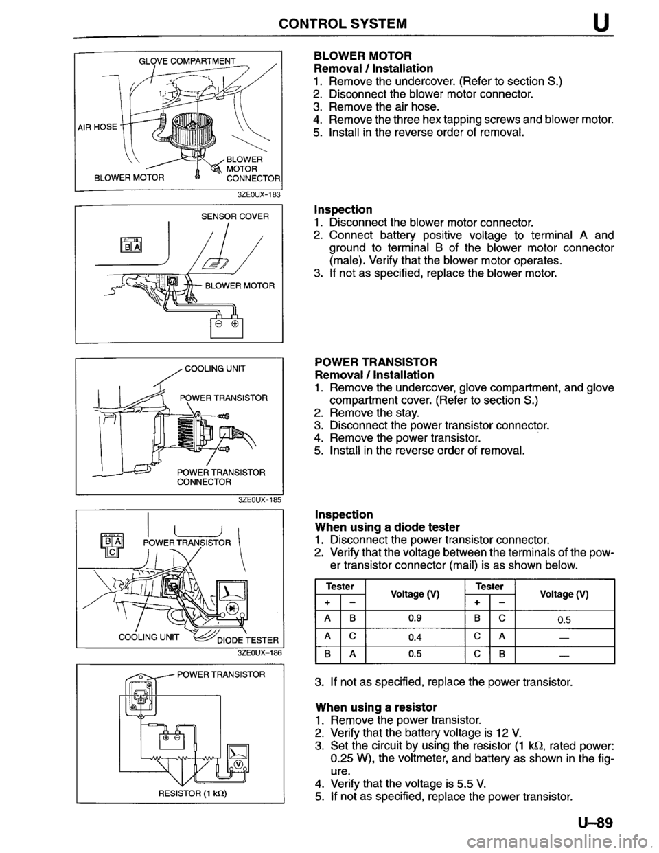 MAZDA MILLENIA 1996  Workshop Manual 